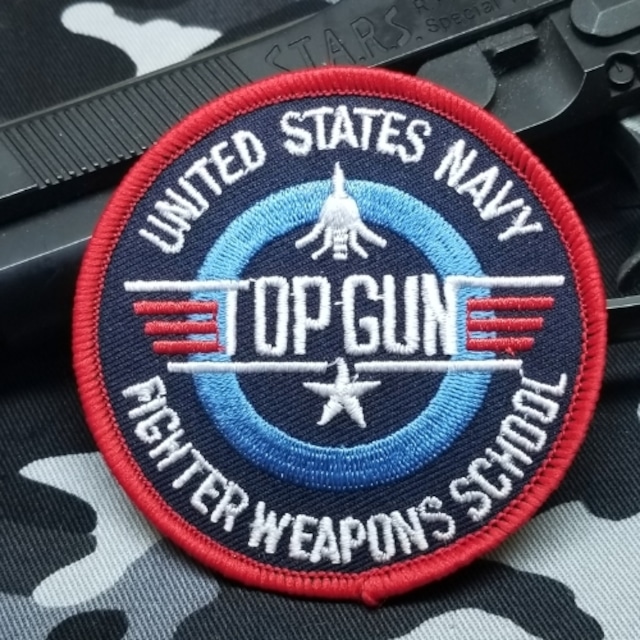 ミリタリーパッチ ワッペン トップガン US NAVY TOPGUN  PM5262