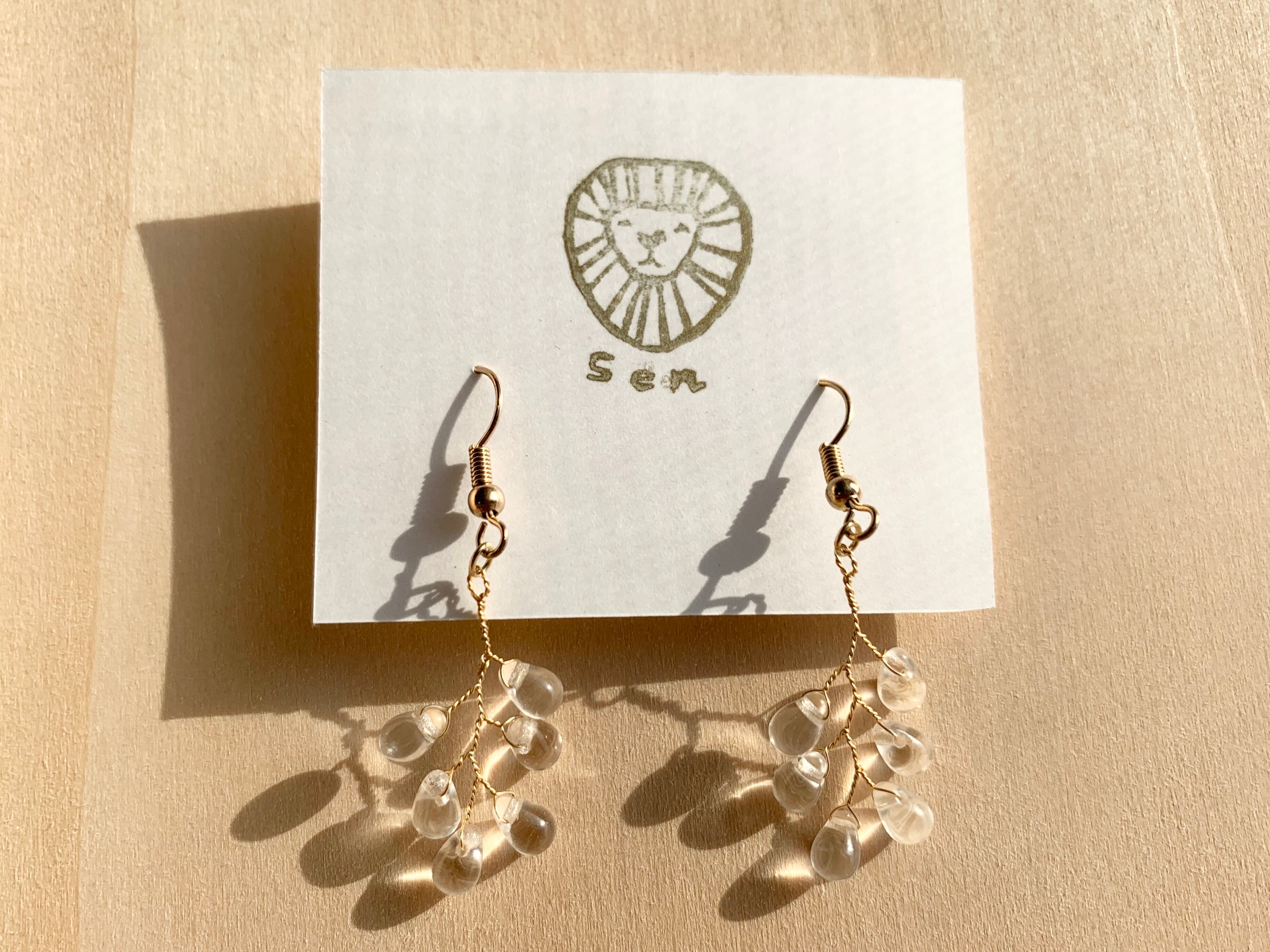 クリアな木の実ピアス/イヤリング | Sen/セン 