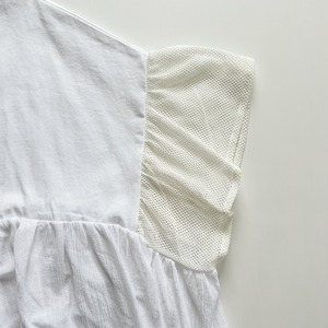 Cotton sheeting flare tee (off-white)