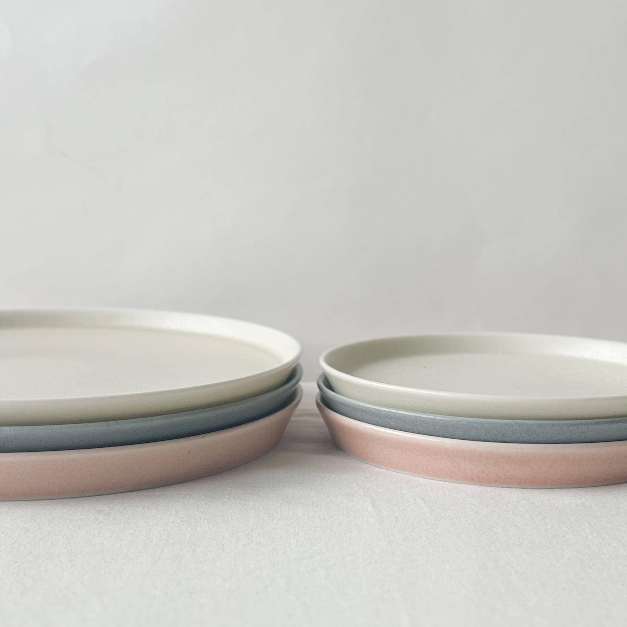 フラットプレート 14cm【さくらピンク・ブルーグレー・マットホワイト