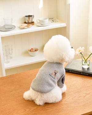 即納【kiki&nini】Brownie Classic Check Knit   (クリーム.グレー)