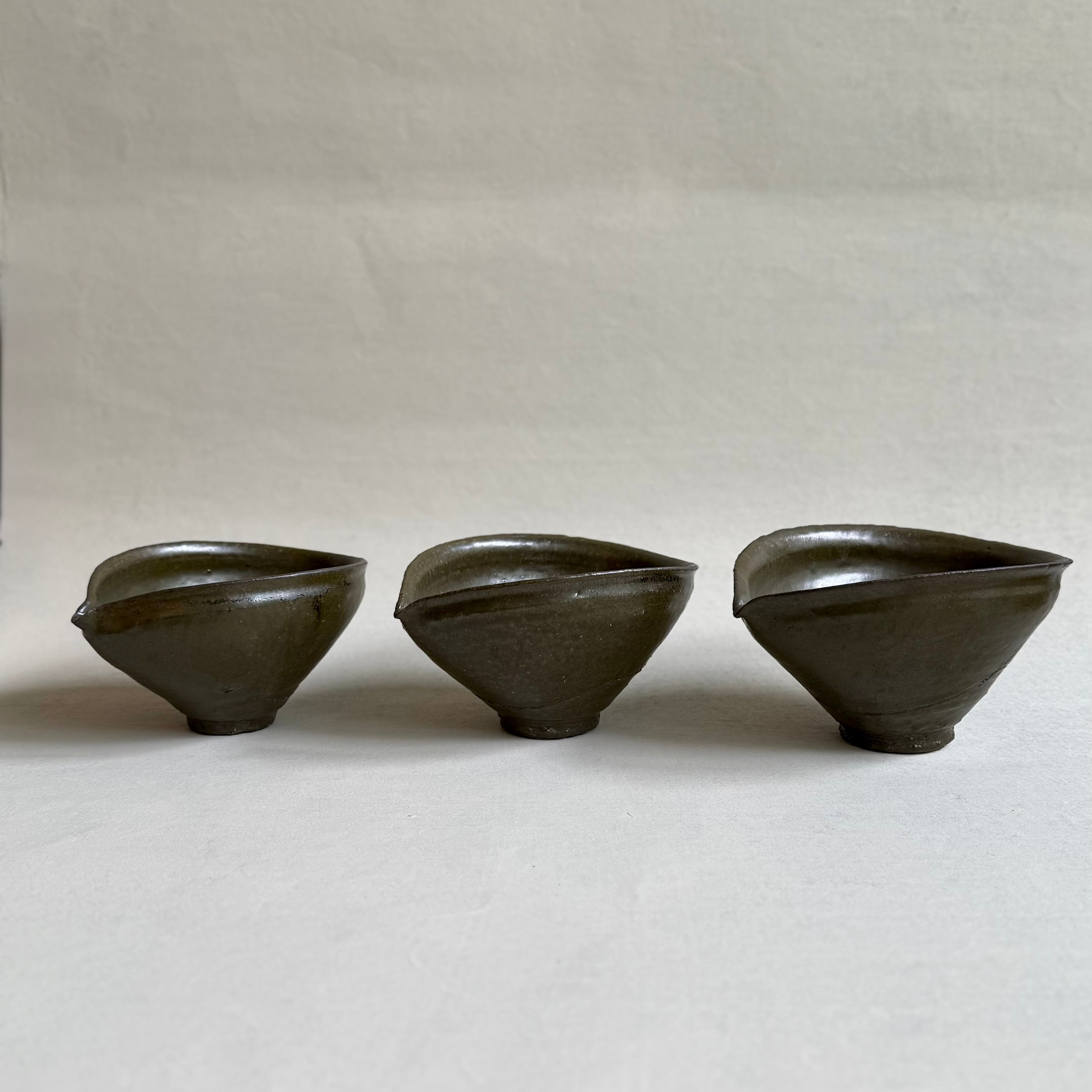 清水善行 黒釉茶海 | gallery 一白