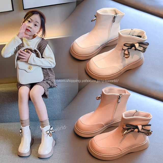 【13㎝-22㎝】ブーツ　ショートブーツ　オシャレ　靴　シューズ　韓国版 カジュアル　子供靴　キッズ靴　