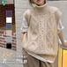 出荷が早いニットベスト レディース 春服 プルオーバー ハイネック トップス タートルネック レイヤード 通勤 ノースリープ 秋 韓国風 ケーブル編み 重ね着