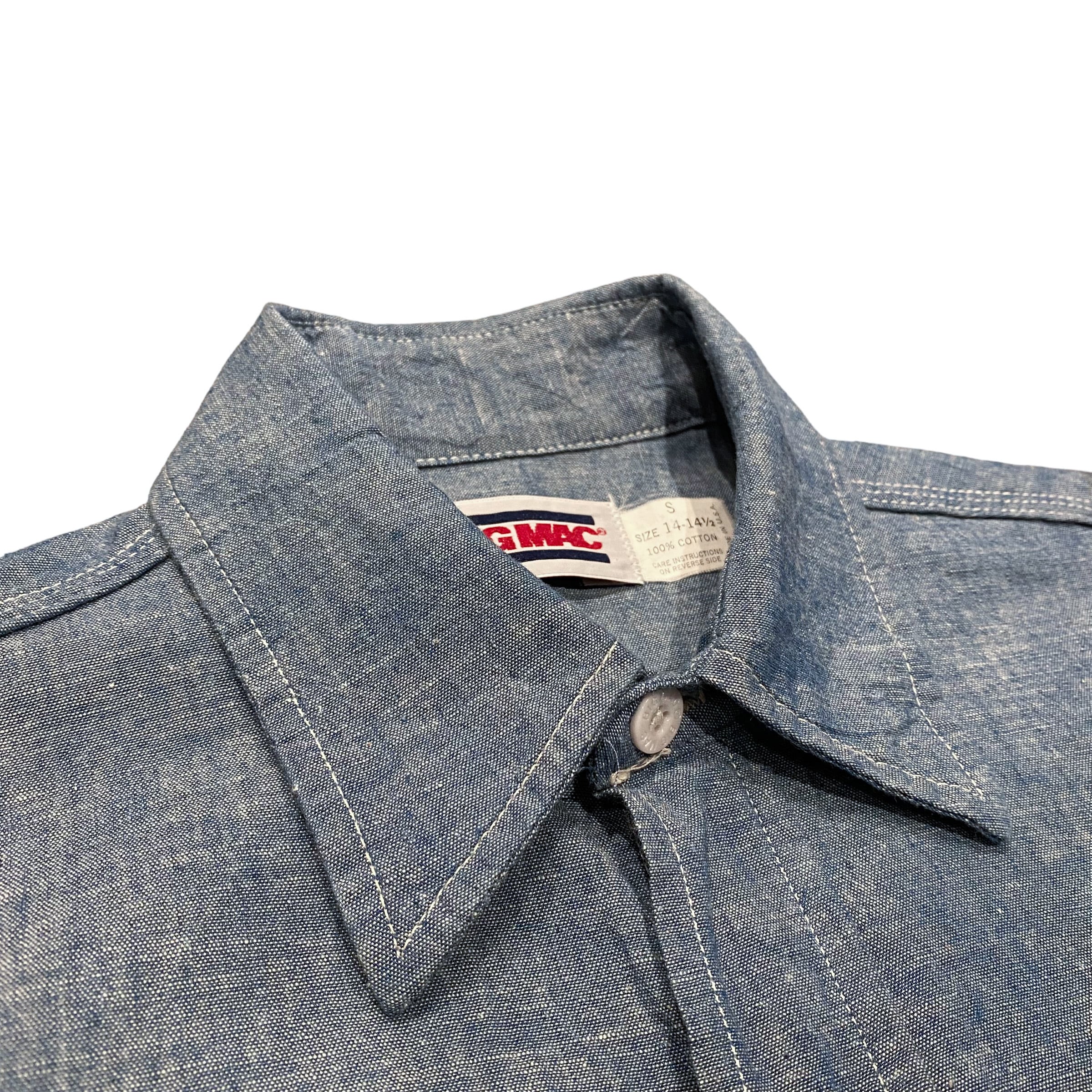 80's USA製 BIGMAC JC Penney Chambray Shirt S / ビッグマック