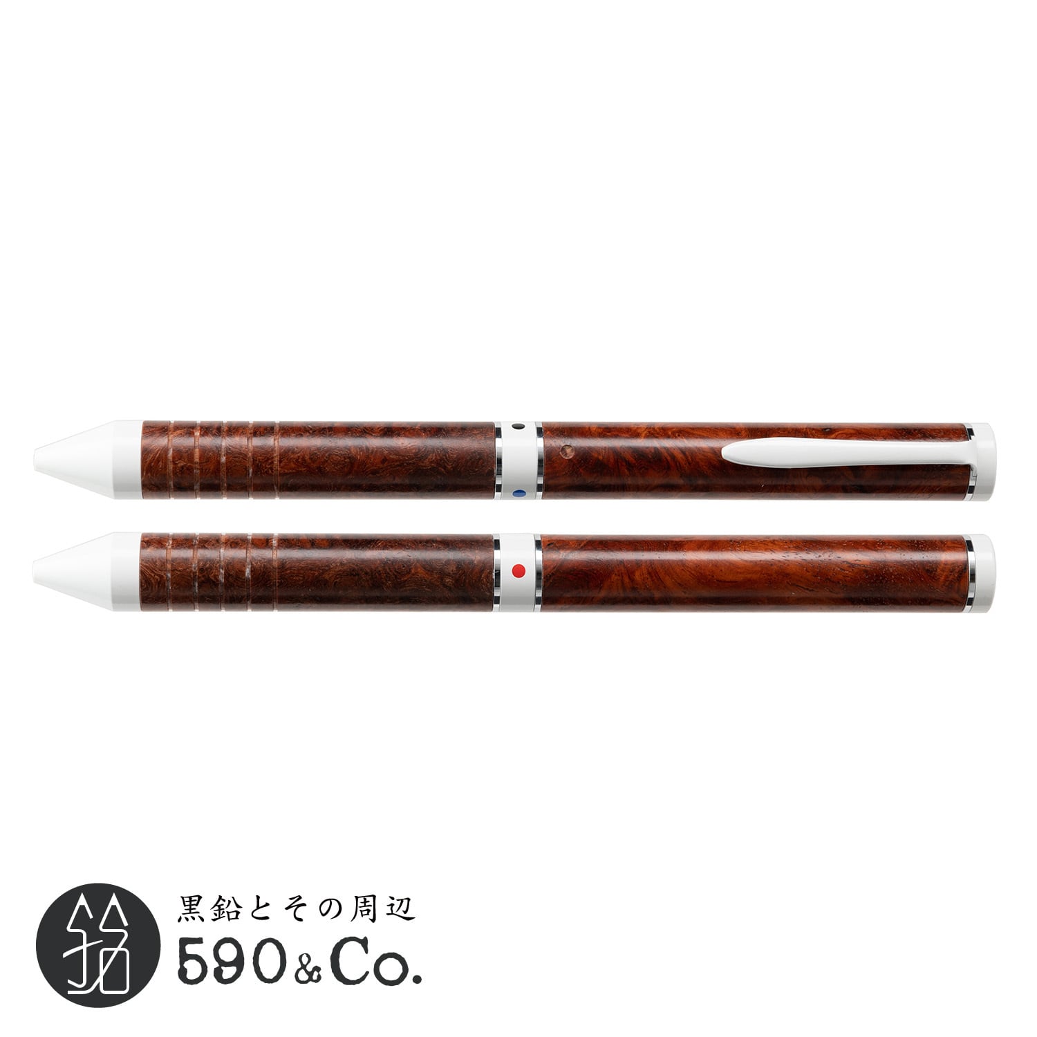 【マーベラスウッド】トライカラーボールペン (本花梨瘤) | 590&Co.
