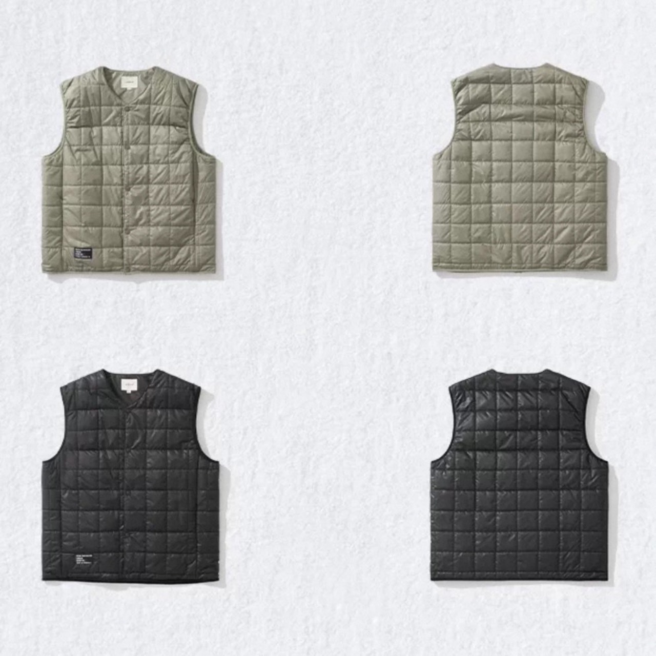 Quilted snap button vest 1533 - 16