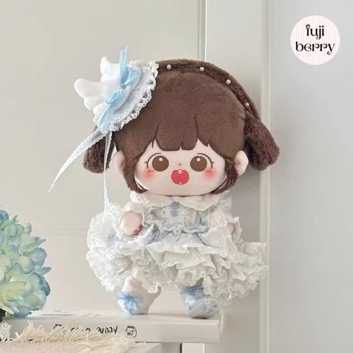 【20cmぬい服】ホワイトメルヘンコーデ 着せ替えぬいぐるみ 棉花娃娃用お洋服|fuji berry