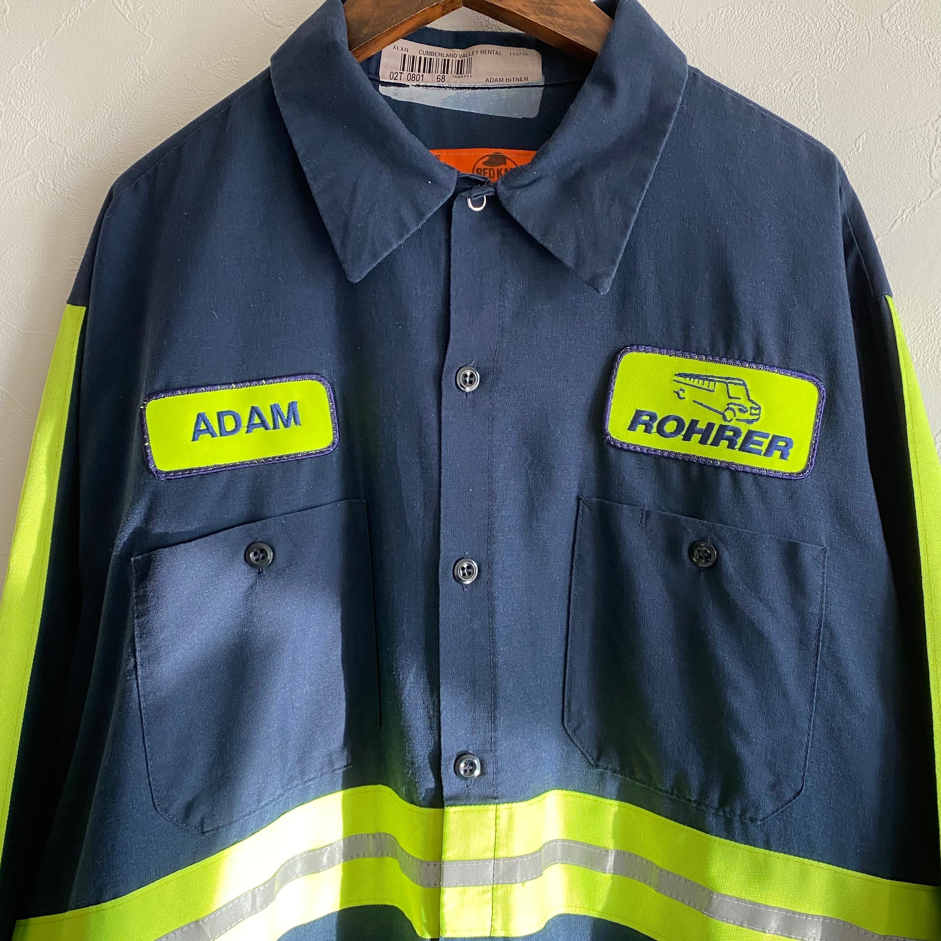 80年代　ホンジュラス軍　シャツ made in HONDURAS Redkap long sleeve work shirt { ホンジュラス製