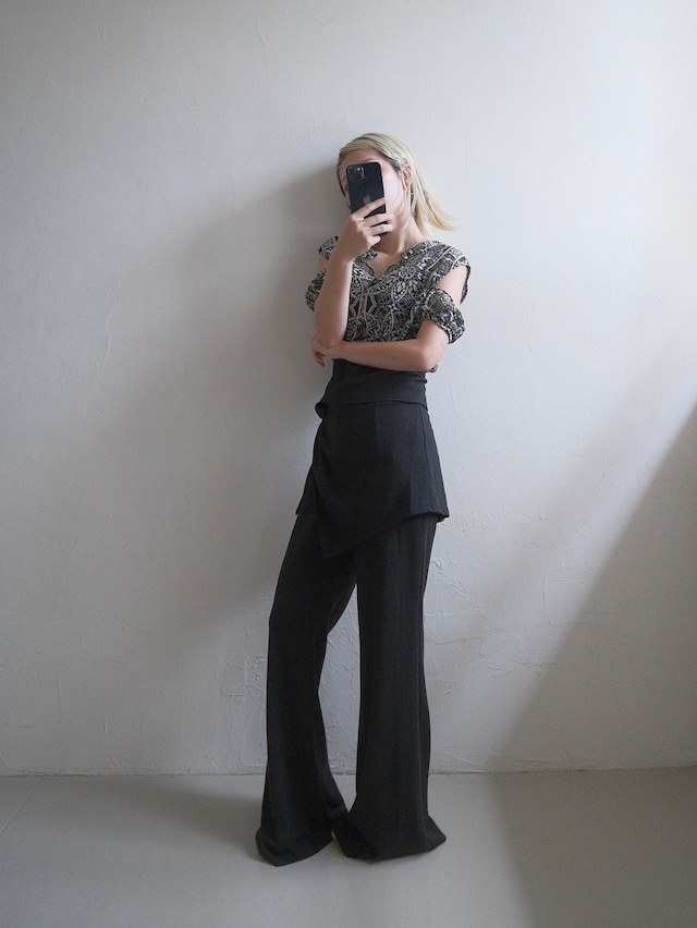 Multi Way Lace Top / BLACK