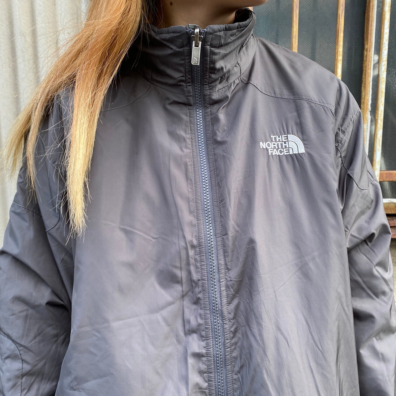 THE NORTH FACE 中綿入り 裏地フリース ナイロンジャケット メンズL 