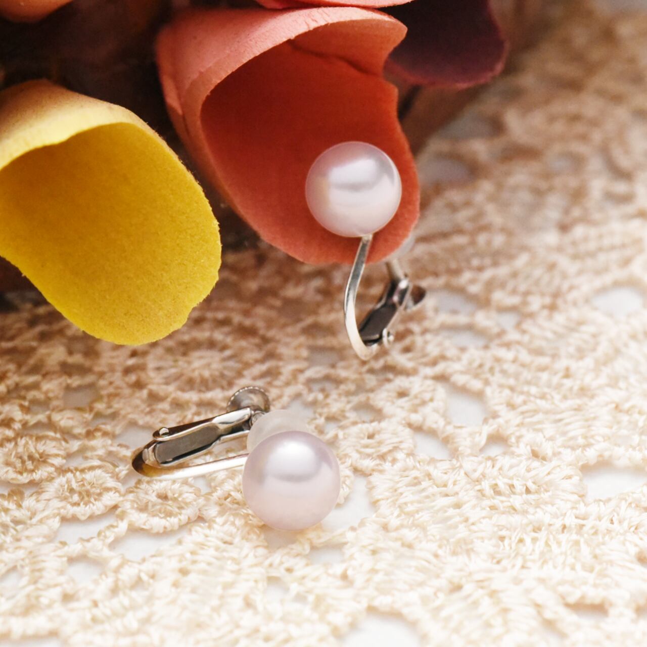 K18YGあこや真珠7-7.5mmスタッドピアス | hechimaflwr