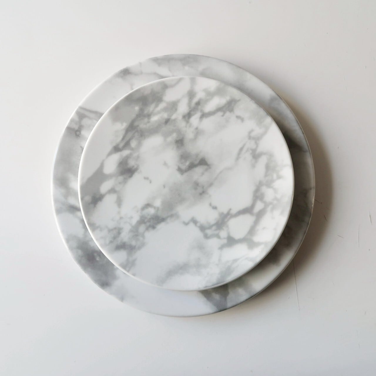 Marble plate / 大理石フラットプレート 22cm | BONNE CHANCE