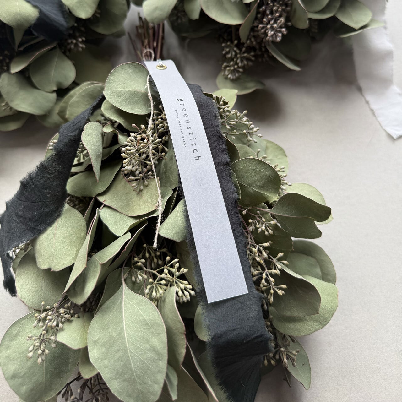 5.ポポラスベリースワッグ 季節のドライフラワースワッグ ポポラスベリーとスターチス