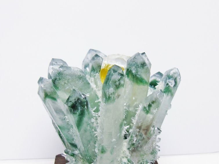 緑水晶 クラスター 原石 台座付属 一点物 182-7432 | 天然石