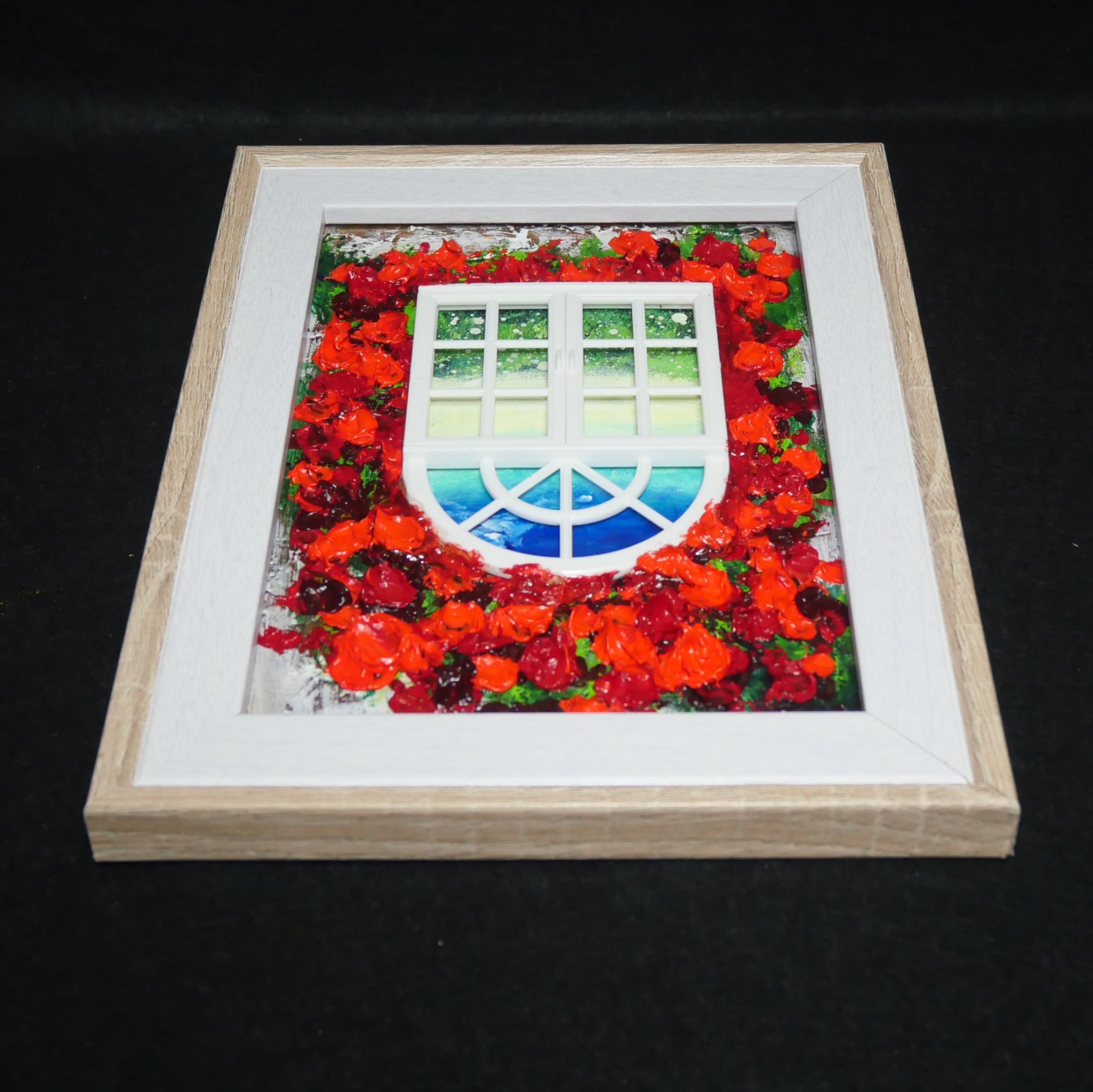 油絵 油彩画 原画「窓の先」絵画 アート インテリア 壁掛け | HIROSHI1990