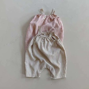 【BABY】ストライプカジュアルサロペット