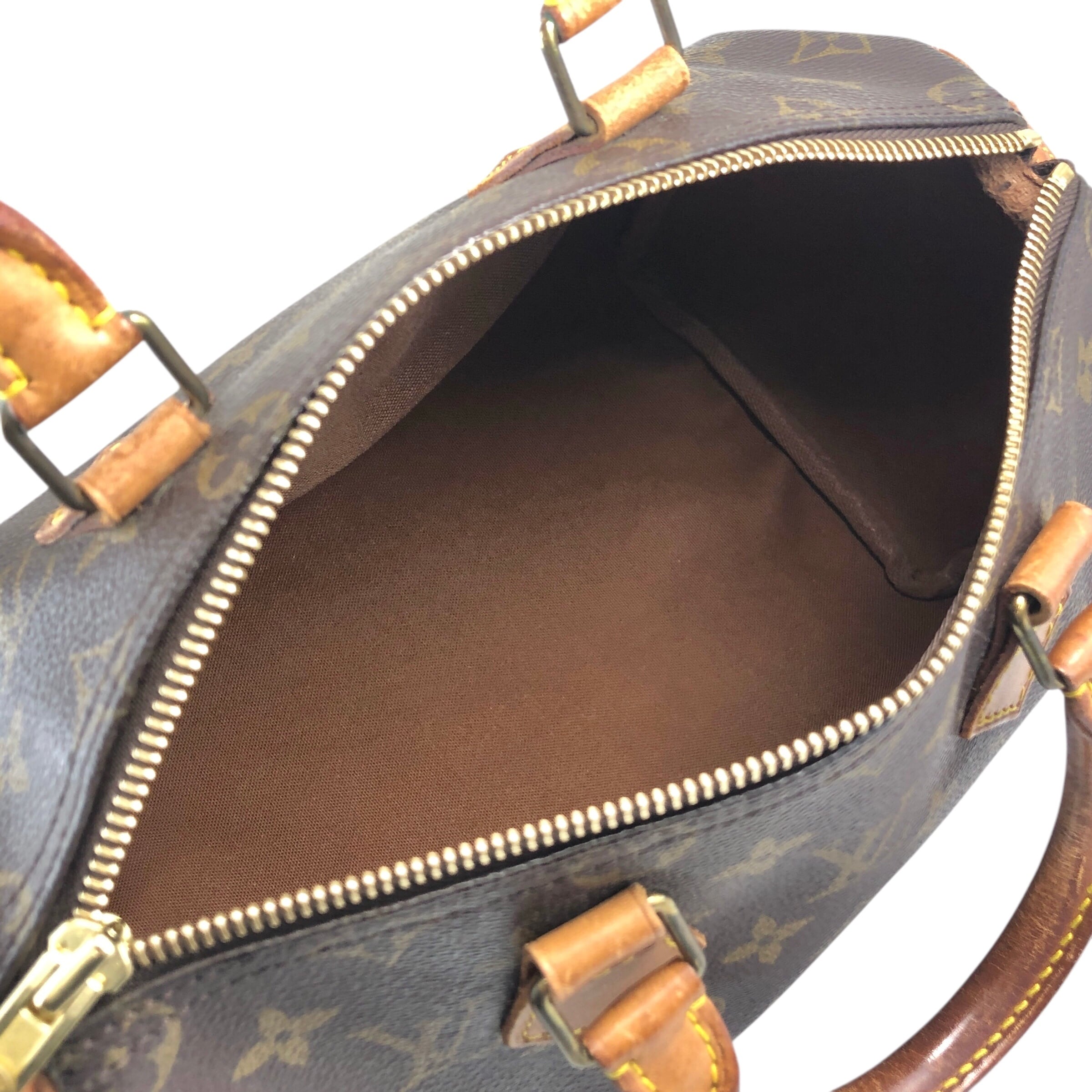 LOUIS VUITTON ルイヴィトン モノグラム ハンドバッグ ブラウン PVC LOUIS VUITTON ルイヴィトン モノグラム ハンドバッグ ブラウン PVC