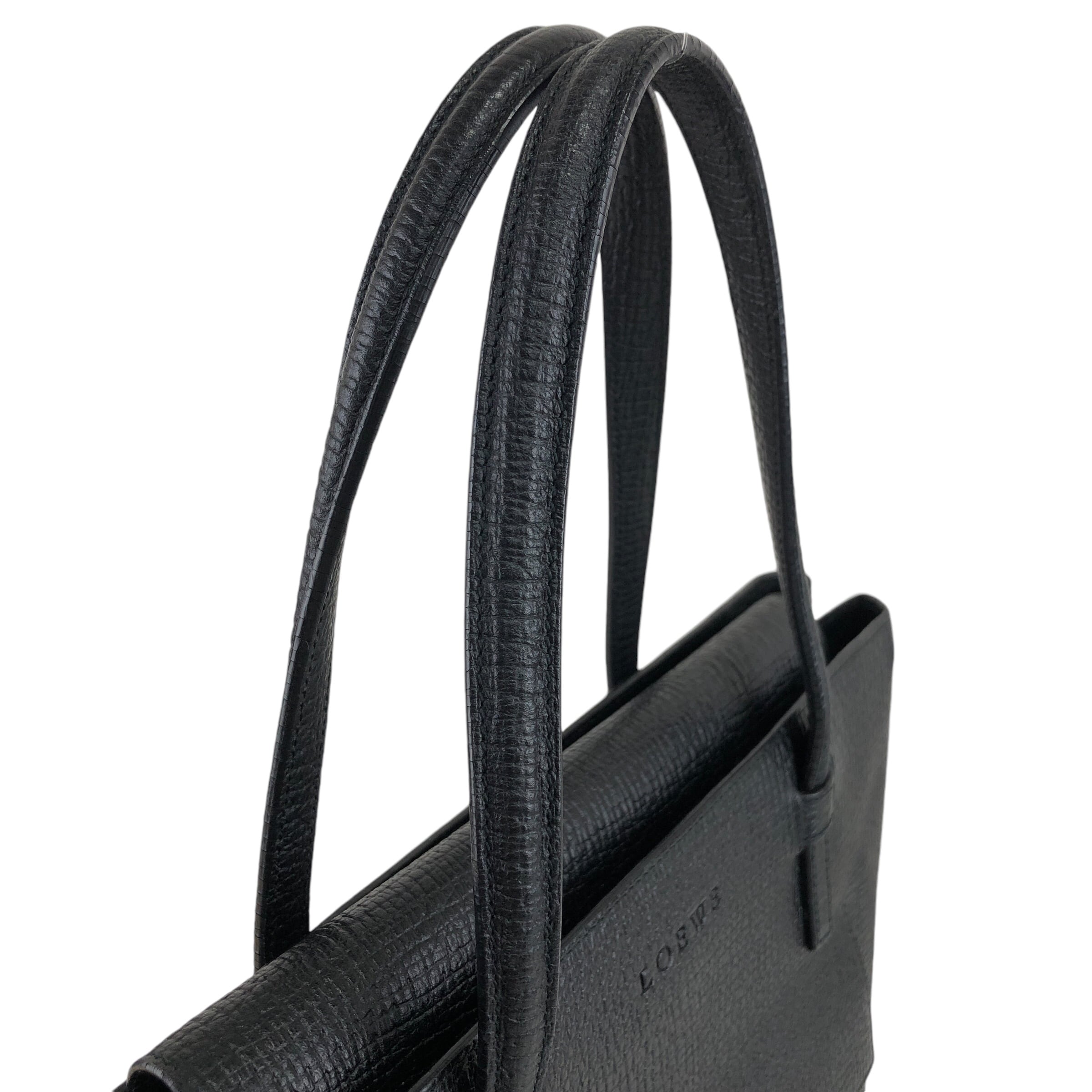 LOEWE ロエベ トートバッグ ブラック フロントポケット vintage LOEWE ロエベ トートバッグ ブラック フロントポケット vintage