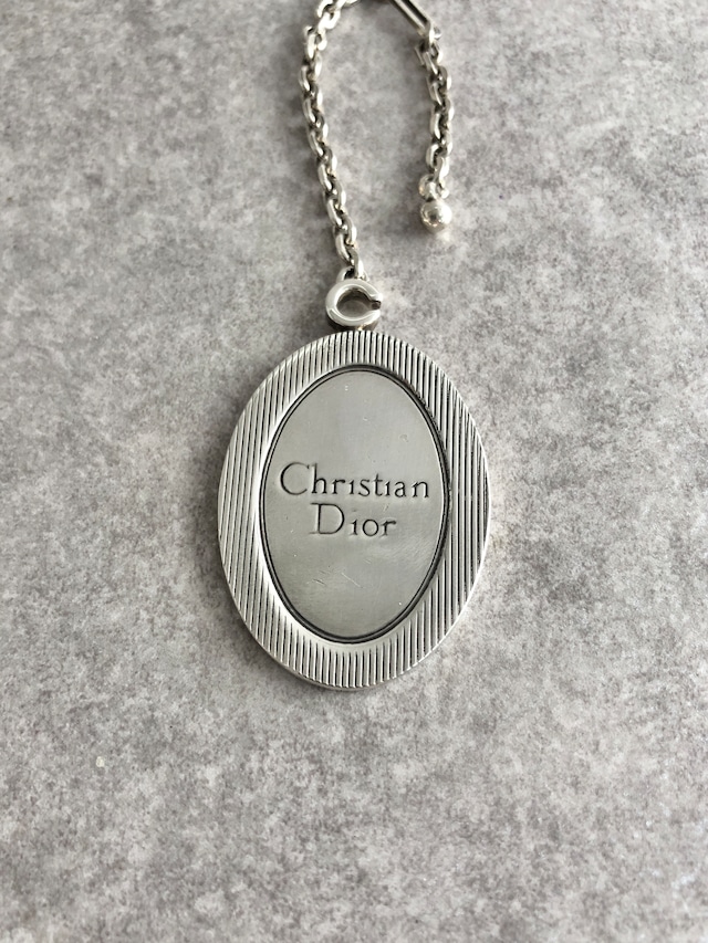Christian Dior クリスチャン ディオール チャーム シルバー ロゴ チェーン vintage ヴィンテージ オールド adxprv