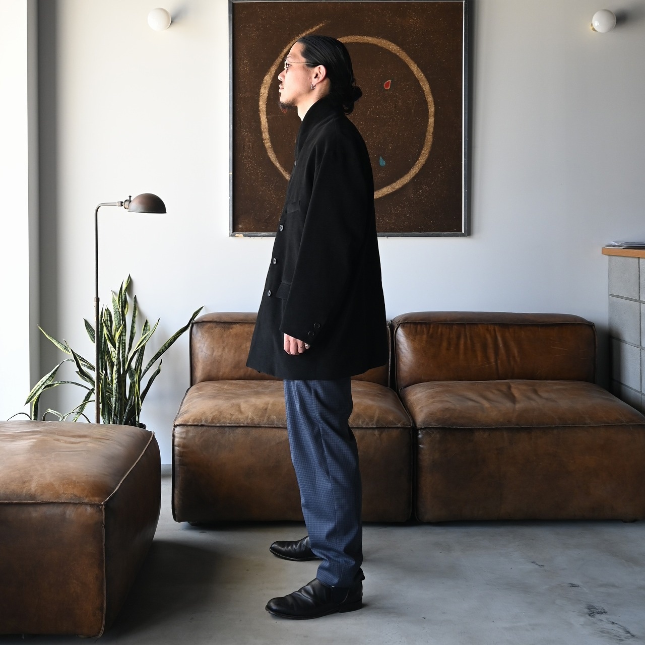 THE DAY(ザデイ)MOLESKIN DOUBLE BREASTED JACKETスタイル。