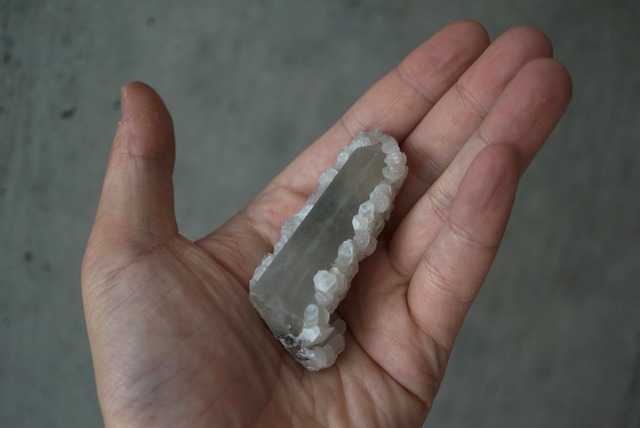 内モンゴル産クォーツ/カルサイト Quartz/Calcite 1558
