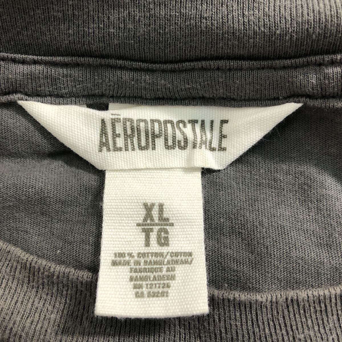 AEROPOSTALE 半袖 プリント Tシャツ XL グレー エアロポステール ニューヨーク 古着卸 アメリカ仕入 a506-7054