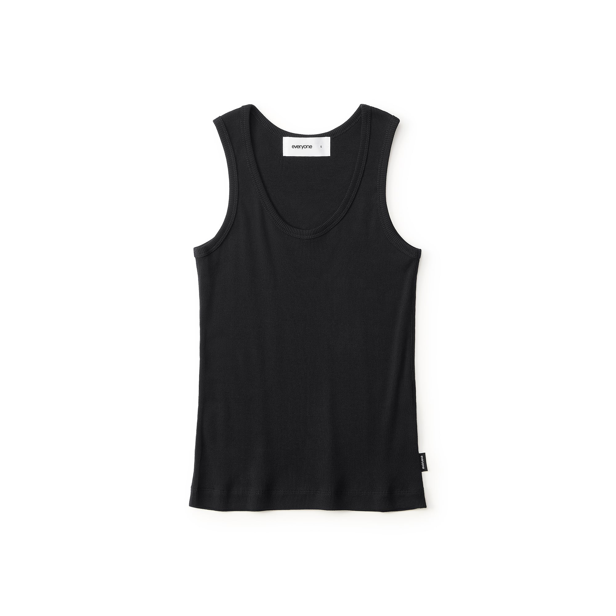everyone 3P rib tank top (BLACK) | everyone