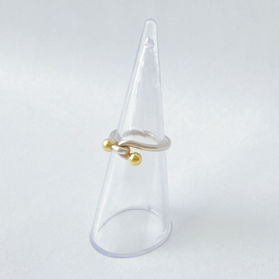 TR7151】Tiffany&Co. twist ball ring/silver925,K18/ティファニー