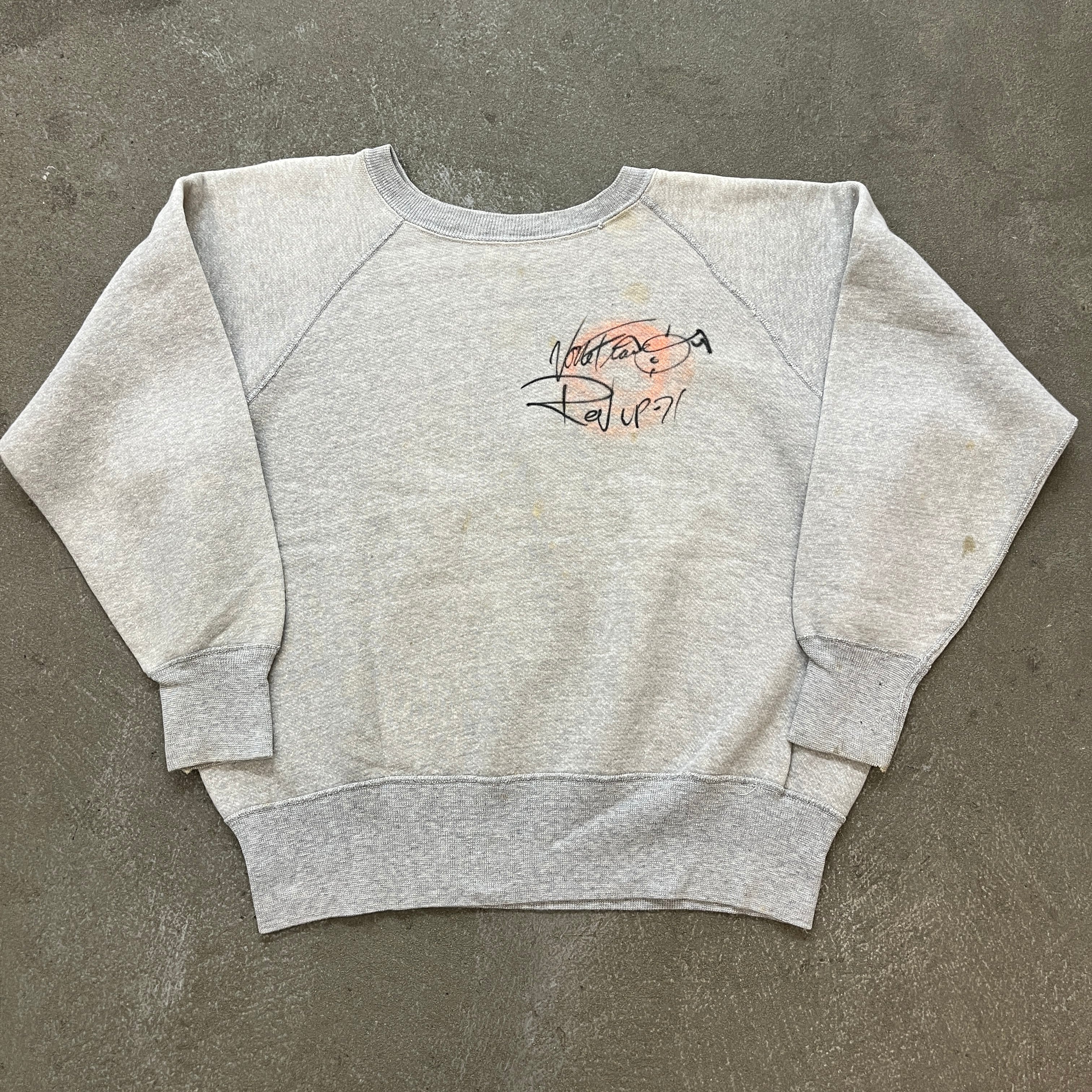 60s Air Brush Design Sweat Shirt Printed By 