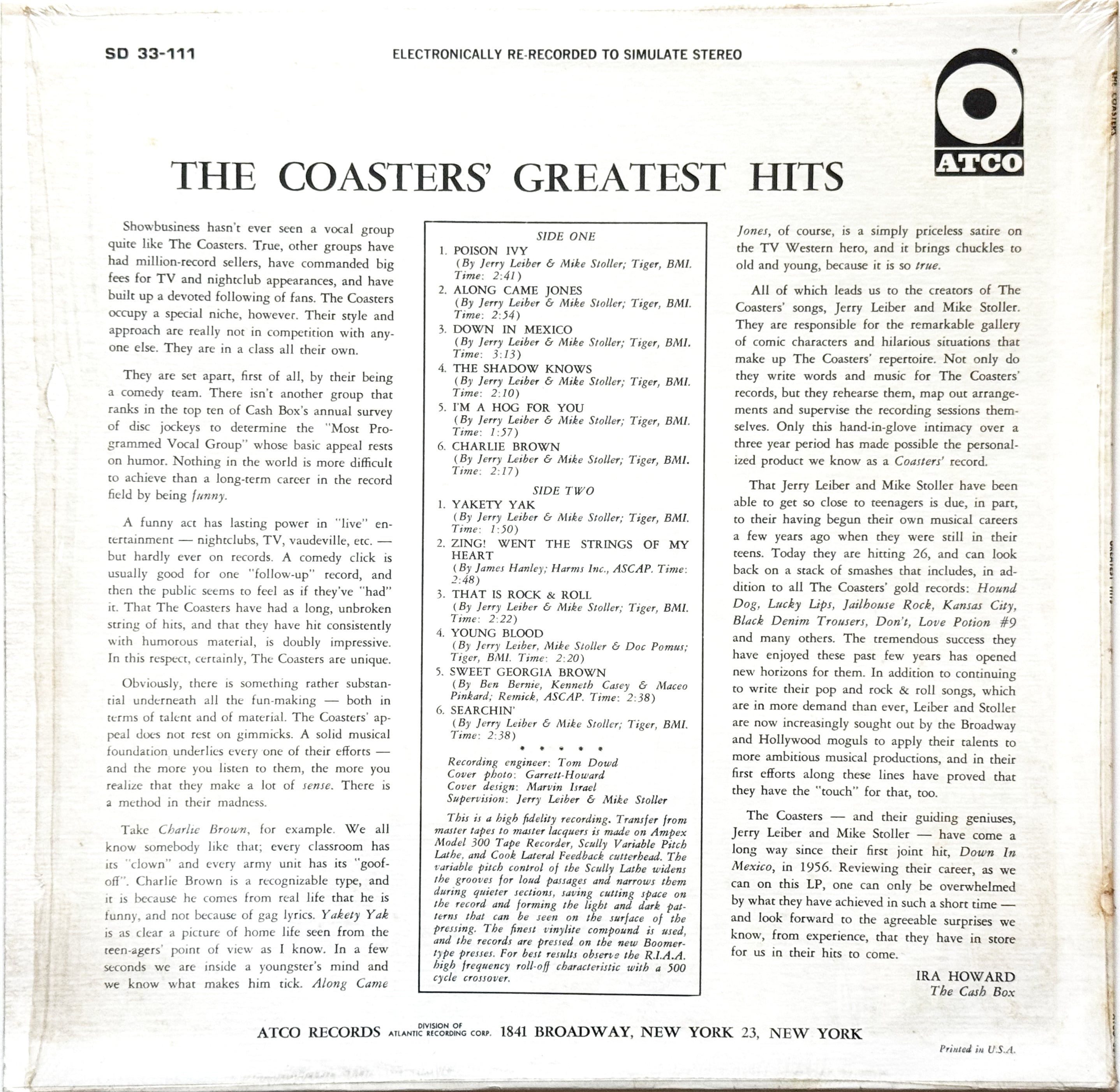 The Coasters' Greatest Hits / The Coasters | TURN ON