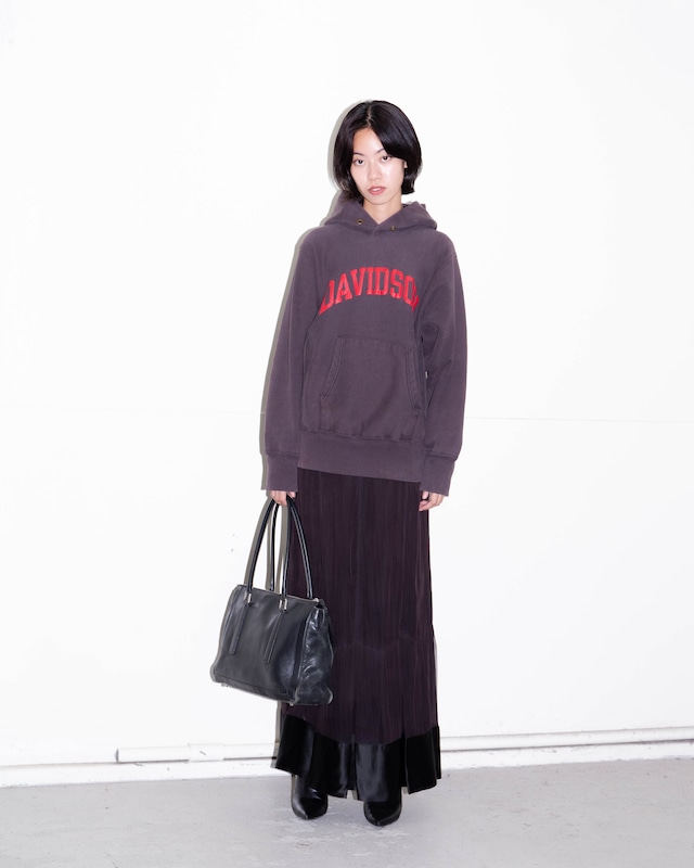 1980s Champion - REVERSE WEAVE / good fade sweat hoodie "DAVIDSON"