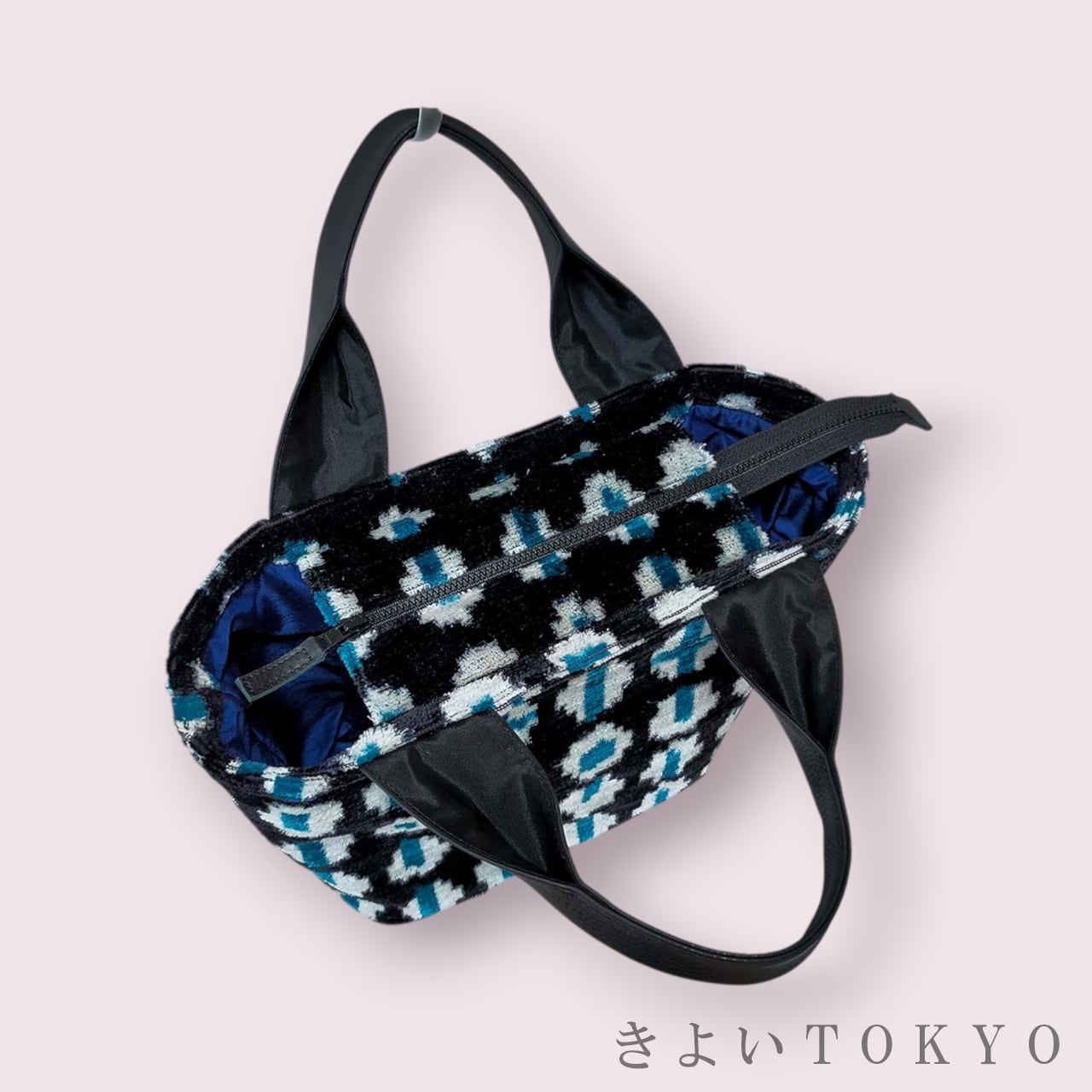 イカット クラッチバッグ イカットbag シルクベルベット ショルダー