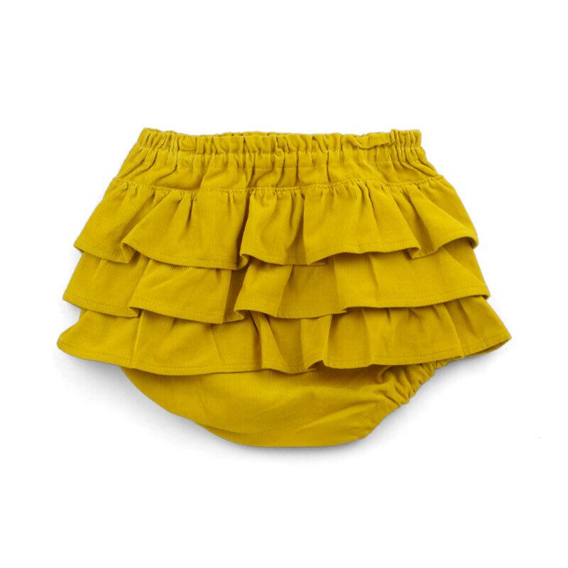 フリルパンツ コーデュロイ / マスタード