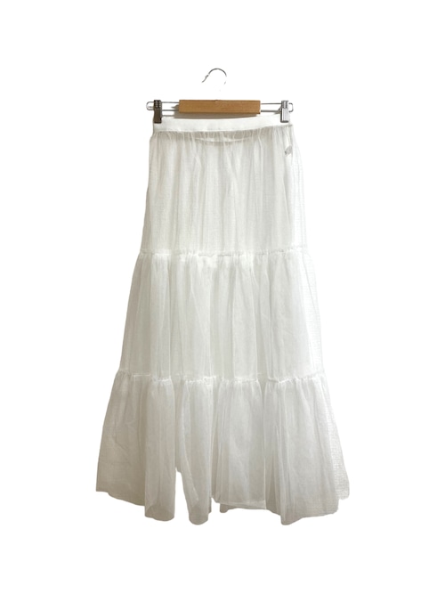 【solmu】 tulle skirt（white）