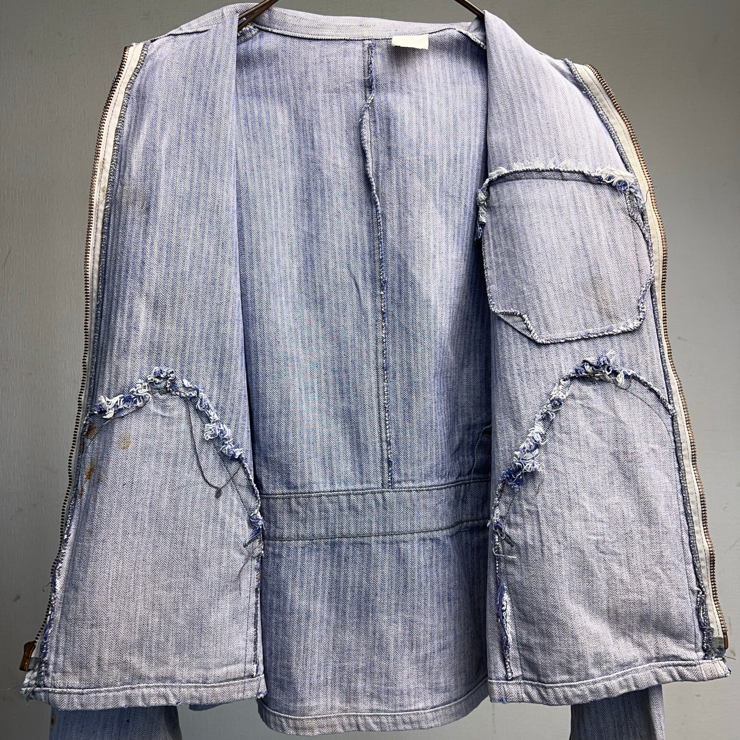 1970's HBT WORK JACKET BORO FADED 70年代 ヘリンボーンツイル ワーク