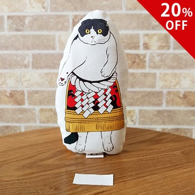 モフー×元祖ふとねこ堂コラボ たろう親方とけりぐるみ稽古 ケリケリ