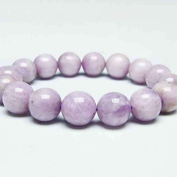 クンツァイト ブレスレット 13mm ミルキークンツァイト ブレス 一点物 メール便可 [M便 1/10] 111-46430