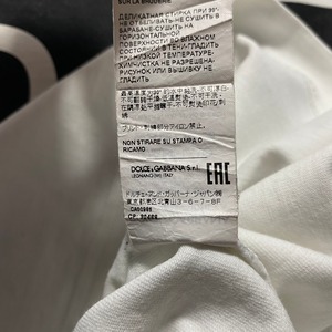 DOLCE&GABBANA heavy weight cotton logo print tee