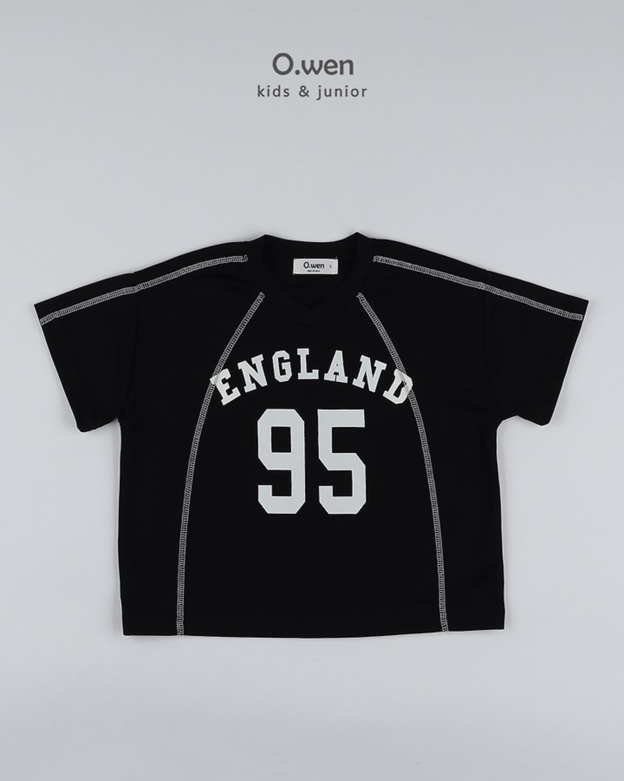 [O.wen] England V-neck Short sleeve T-shirt (JS/JM/JL/JXL) / [오웬] 잉글랜드V넥반팔티 (JS/JM/JL/JXL)