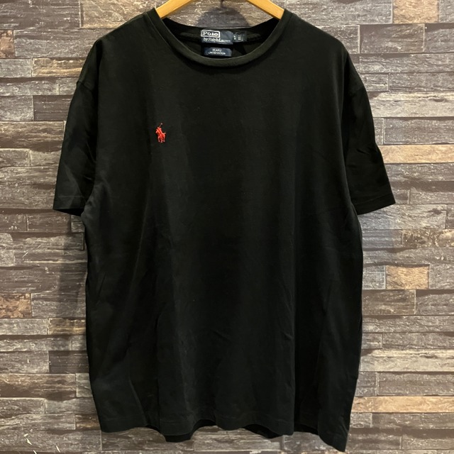 RALPH LAUREN×BEAMS LOGO T–SHIRT BLACK