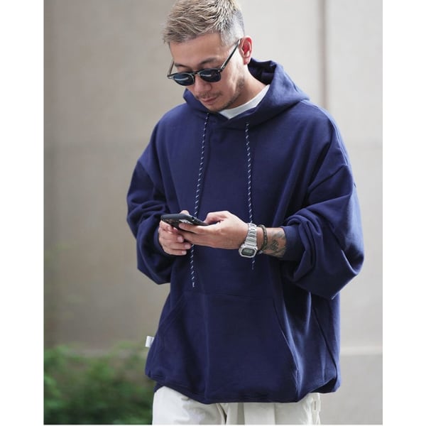 Front pocket design hoodie C731