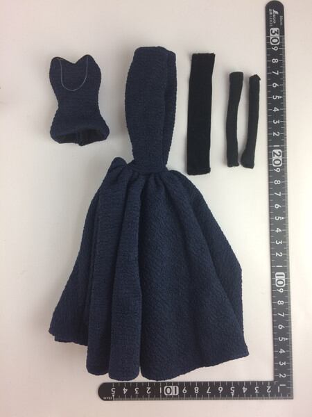 ドール服 1/6 女性用27 夜ドレスセット Dark Blue VG - 画像1