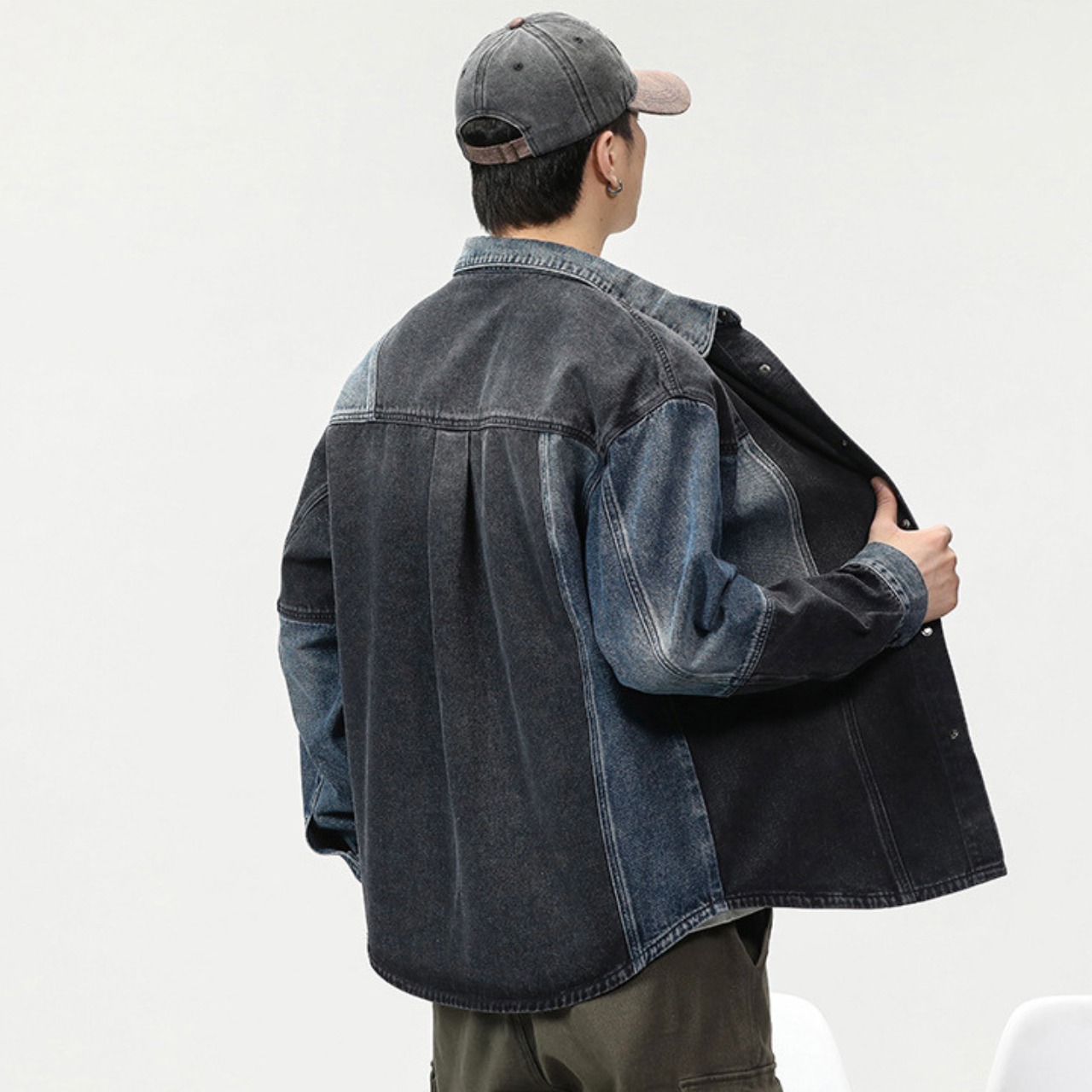 【Easy Layer】デニムシャツジャケット　TB2012・画像4