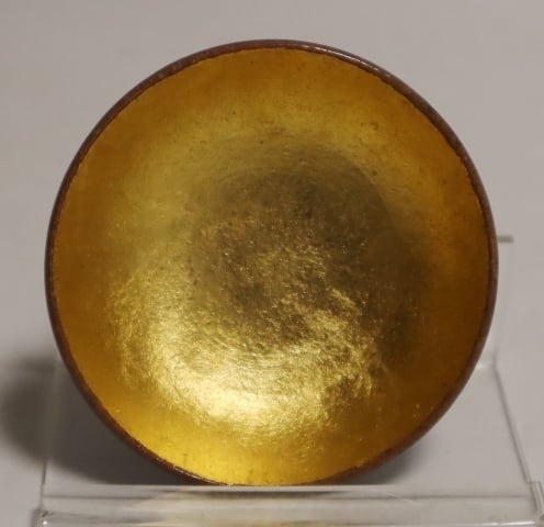 金の盃 斎藤快楽造絵変わり金張小盃 1客 | 賢祥堂 うつわ店