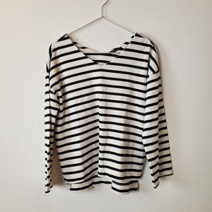 【USED】INGNI ボーダーカットソー　春トップス