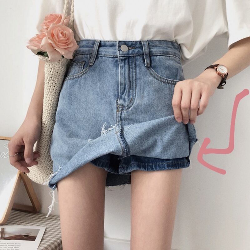 スプリング薄手ハイウェストスカート ジーンズ 春物 1号婦人99952431340