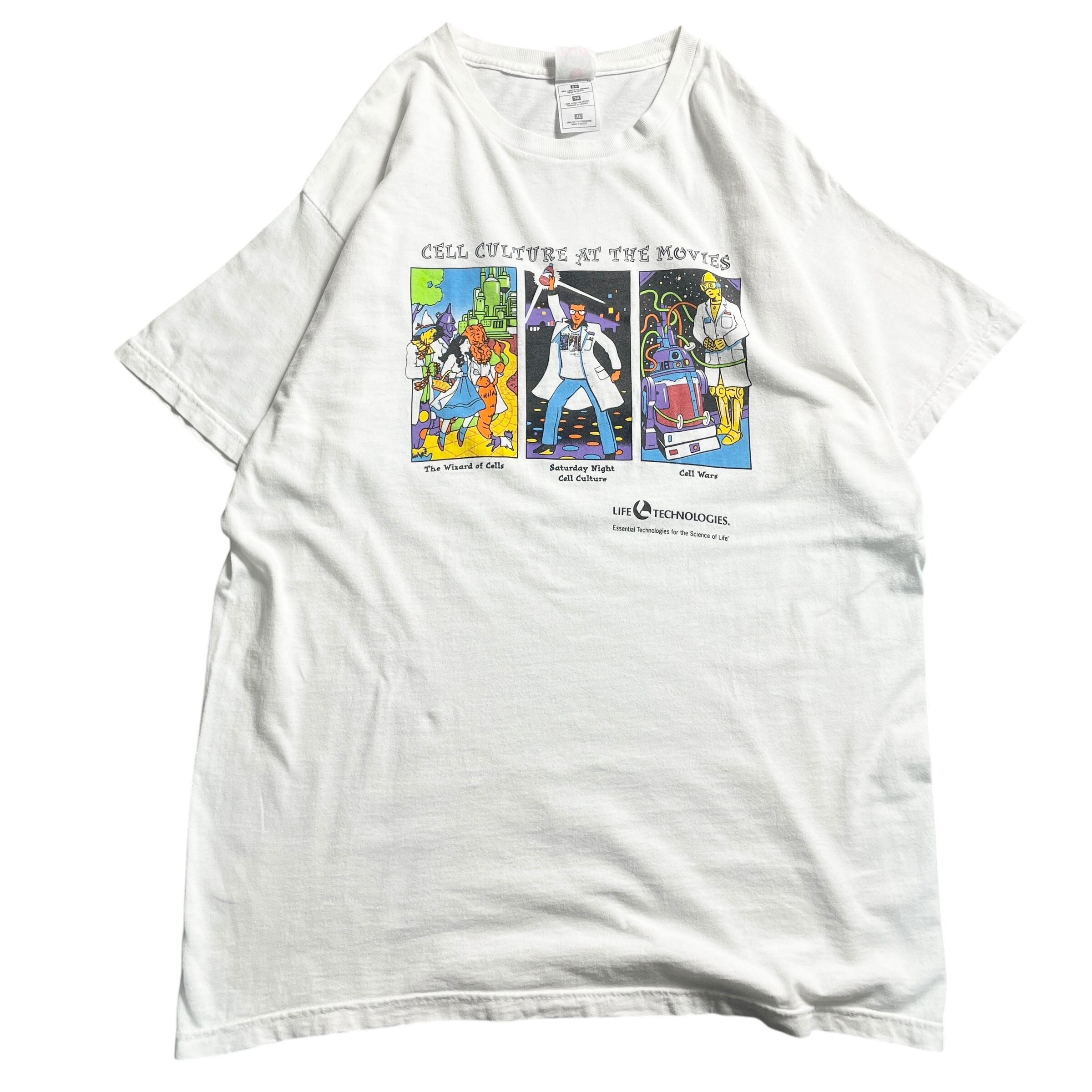 90s USA製 Life technology 企業 パロディ T-shirt