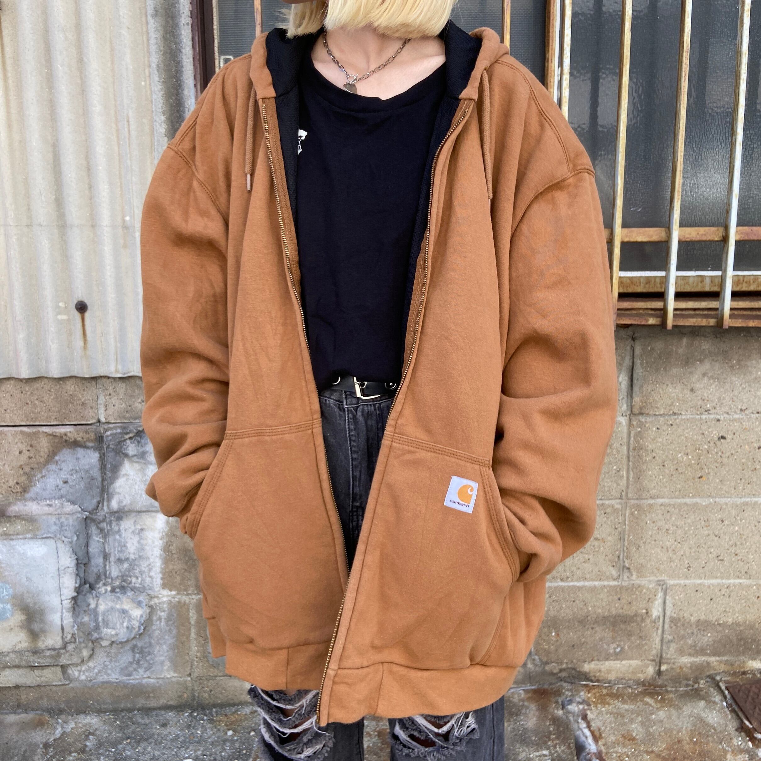 ヴィンテージ】90s carhartt ブラウン スウェット サイズL - スウェット