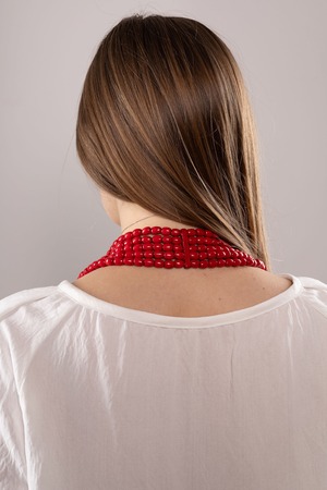 【国家遺産】ナミスト Намисто（手製・木製ネックレス）